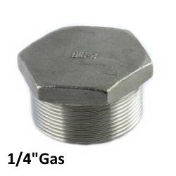 Stainless Steel exagonal plug 1/4"Bsp