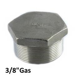 Stainless Steel exagonal plug 3/8"Bsp