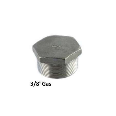 Stainless Steel exagonal plug 3/8"Bsp
