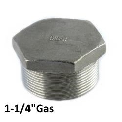 Stainless Steel exagonal plug 1-1/4"Bsp