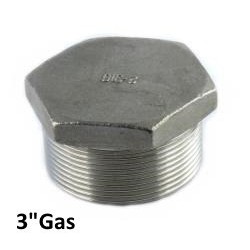 Stainless Steel exagonal plug 3"Bsp
