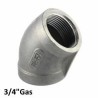 Gomito inox 45 femmina/femmina 3/4"Gas