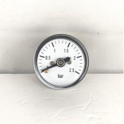 Dry pressure gauge 6 bar diameter dn 25mm back