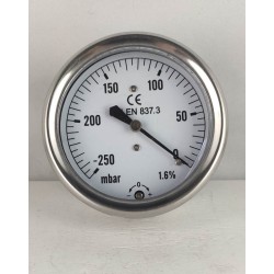 Vacuum gauge -250 mBar diameter dn 63mm back