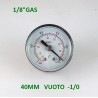 Vuotometro -1 Bar diametro dn 40mm  posteriore