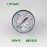 Dry pressure gauge 100 Bar diameter dn 40mm back