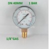 Dry pressure gauge 1 Bar diameter dn 40mm bottom