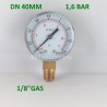 Manometro 1,6 Bar diametro dn 40mm  radiale